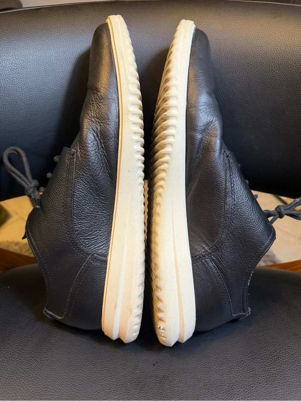 Cole Haan Grand+ Plus Plain Toe Oxford Black Leather Shoes C36934 Men’s Sz 12M